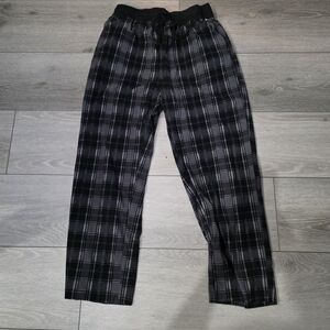 Nautica Men's Charcoal Plaid Pajama Sleep Pants Size M